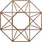 Ekena Millwork Guardian Wood Fretwork Pierced Ceiling Medallion, Walnut, 22"OD x 8 1/2"ID x 1/4"T CMWP22X22X0250GDWA - alternate 1